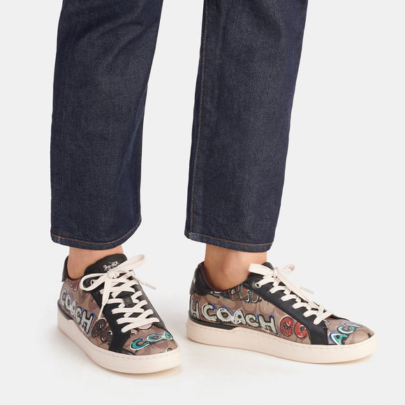 NWT Coach Outlet Coach X Mint + Serf Clip Low Top Sneaker In Signature Canvas - Picture 5 of 6